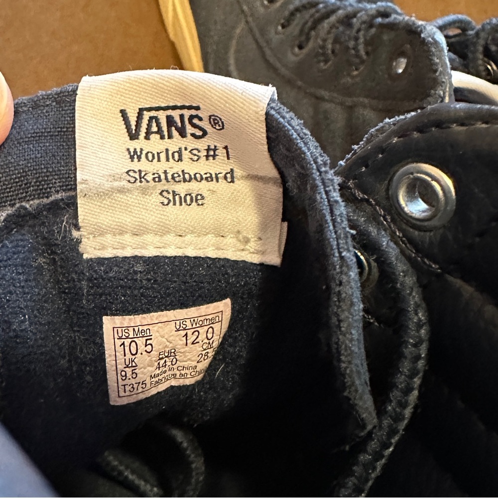 Vans Sk8 Hi Reissue X J Crew Indigo Suede Navy Blue High Top Skateboarding - Picture 6 of 9